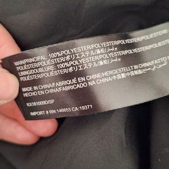 Keepsake the Label Dress Large Black White Polka Dot Ruffle Pleated S - Picture 9 of 9